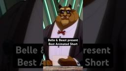 Belle, The Beast, & Chip From 'Beauty and the Beast' Present Best Animated Short At The 64th Oscars