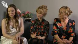 SAINT MAUD director Rose Glass + stars Morfydd Clark, Jennifer Ehle