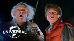 The Very First DeLorean Time Travel Scene