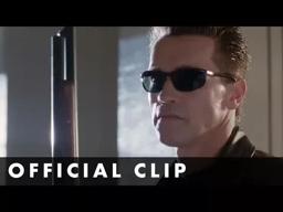 John Connor teaches the Terminator 'Hasta La Vista' and 'No Problemo'
