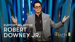 Robert Downey Jr. wins Supporting Actor for his role in Oppenheimer | EE BAFTA Film Awards 2024