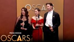 KPop Demon Hunters Best Animated Feature Film Press Room Speech | 98th Oscars (2026)