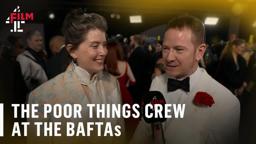 Walk the BAFTA red carpet with the crew of Poor Things