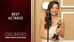 Best Actress Michelle Yeoh | Oscars95 Press Room Speech