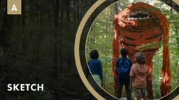 Sketch is Jurassic Park Meets Inside Out feat. Tony Hale, D'Arcy Carden, and Director Seth Worley