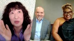 Sandra Oh Discusses THE HOLDOVERS with Da'Vine Joy Randolph and Paul Giamatti