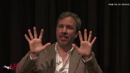 Denis Villeneuve on the sets for his film ARRIVAL
