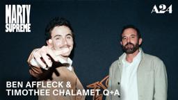 Ben Affleck & Timothée Chalamet Q+A