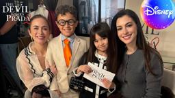 Mini Nigel and Miranda meet the cast of The Devil Wears Prada 2
