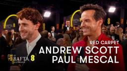 Andrew Scott and Paul Mescal on sharing a bed in All of Us Strangers | EE BAFTA Film Awards 2024