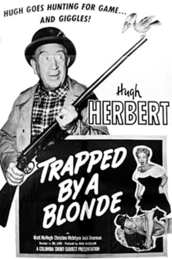 Trapped by a Blonde Poster