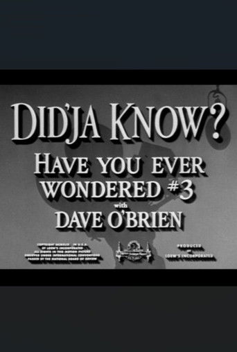 Did'ja Know? Poster