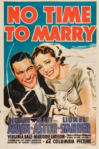 No Time to Marry Poster