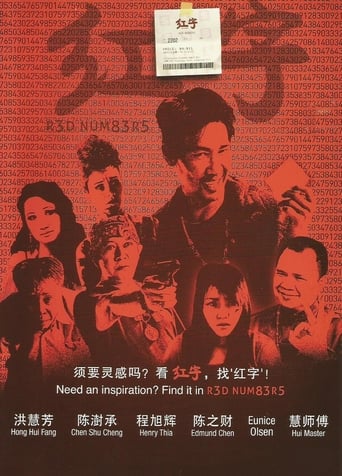 Red Numbers Poster
