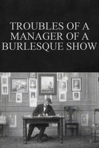 Troubles of a Manager of a Burlesque Show Poster