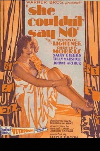 She Couldn't Say No Poster