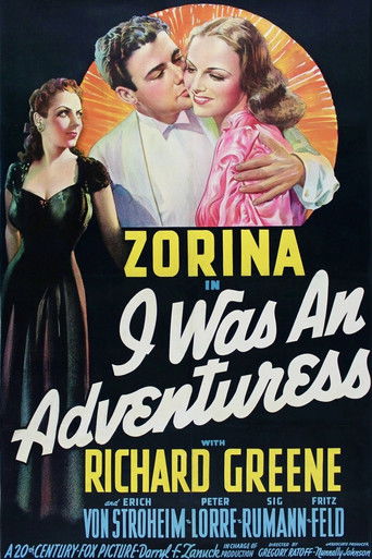 I Was an Adventuress Poster