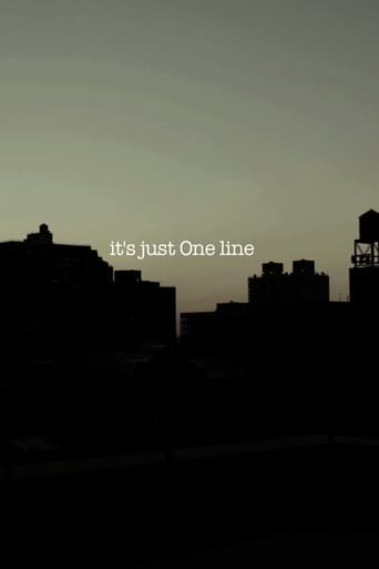 it's just One line Poster