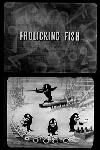 Frolicking Fish Poster