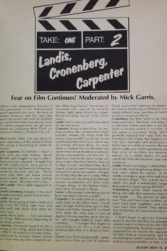 Take One: Fear on Film Poster