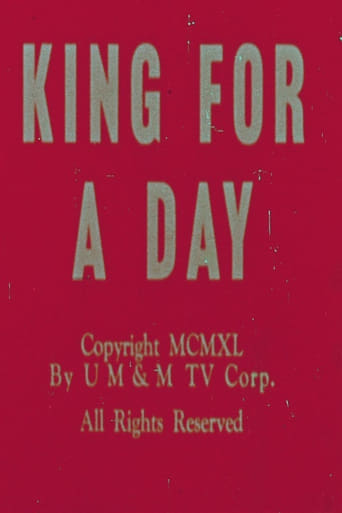 King for a Day Poster