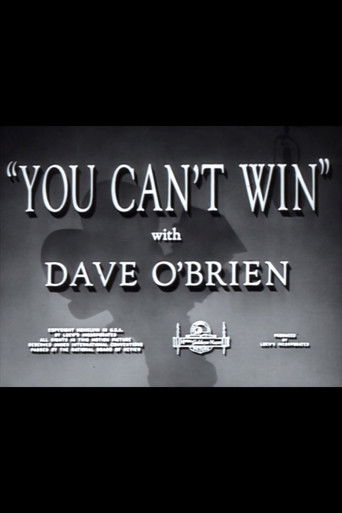 You Can't Win Poster