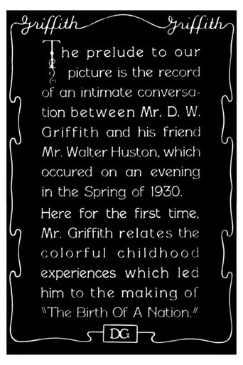 1930 Prelude to "The Birth of a Nation" Poster